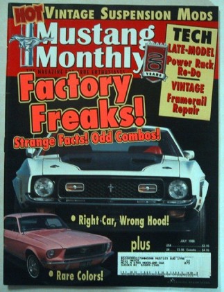 MUSTANG MONTHLY 1998 JULY - RARE & ODD MUSTANGS, SA10